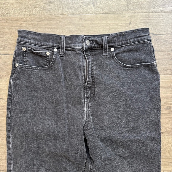 Madewell Faded Black High Rise 90s Straight Jeans Size 30 Women - Picture 11 of 15